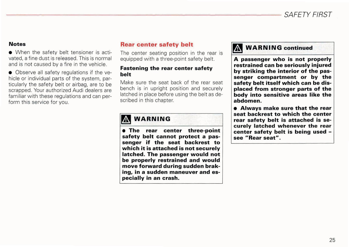 2002 Audi A6 Avant Owner's Manual | English US
