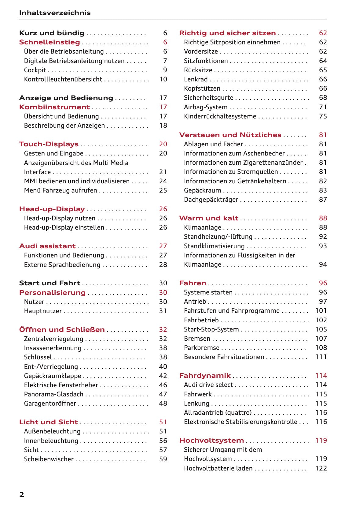 2026 Audi Q3 Owner's Manual | German