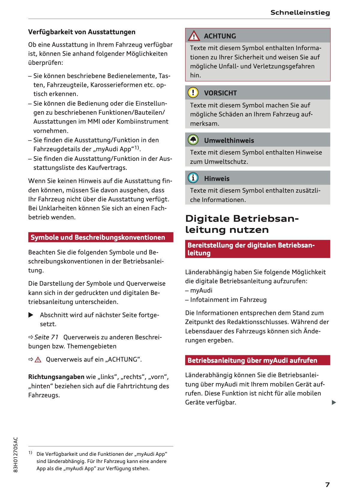2026 Audi Q3 Owner's Manual | German