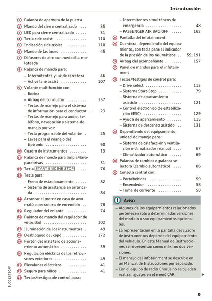 2017-2018 Audi Q3 Owner's Manual | Spanish