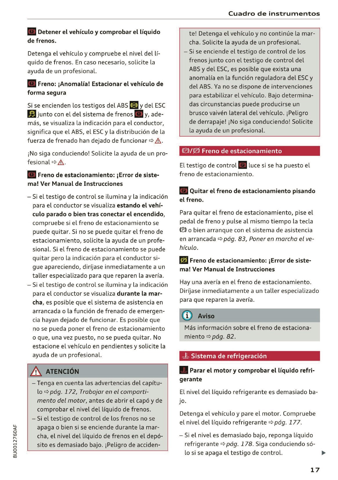2017-2018 Audi Q3 Owner's Manual | Spanish