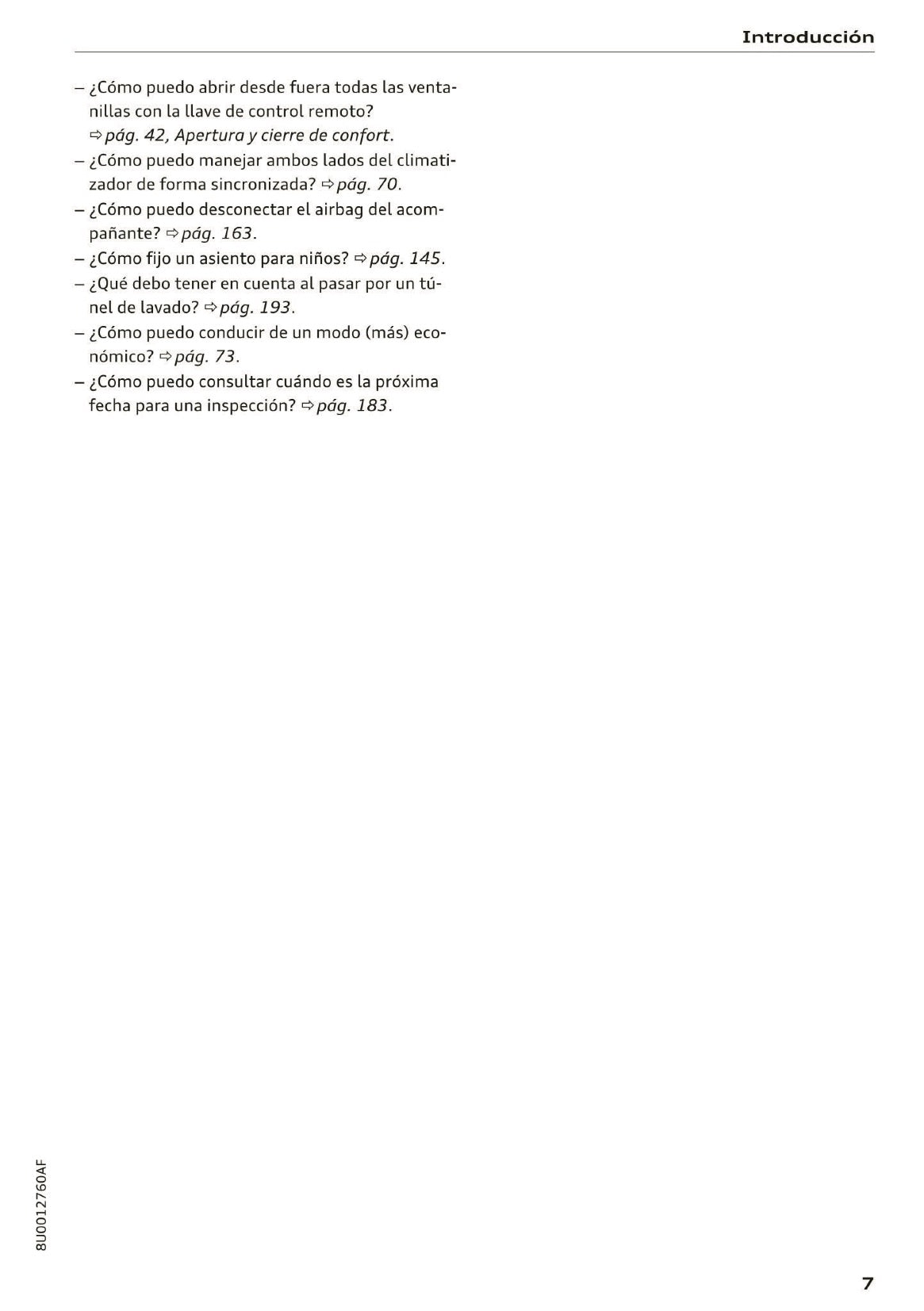 2017-2018 Audi Q3 Owner's Manual | Spanish