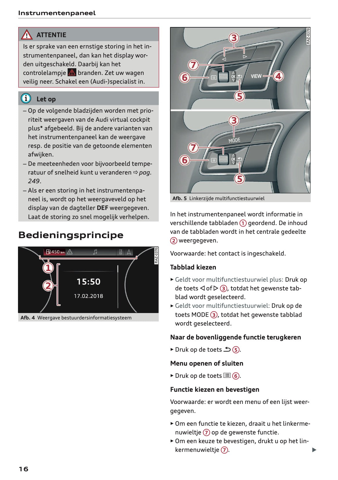 2020-2021 Audi Q3 Owner's Manual | Dutch