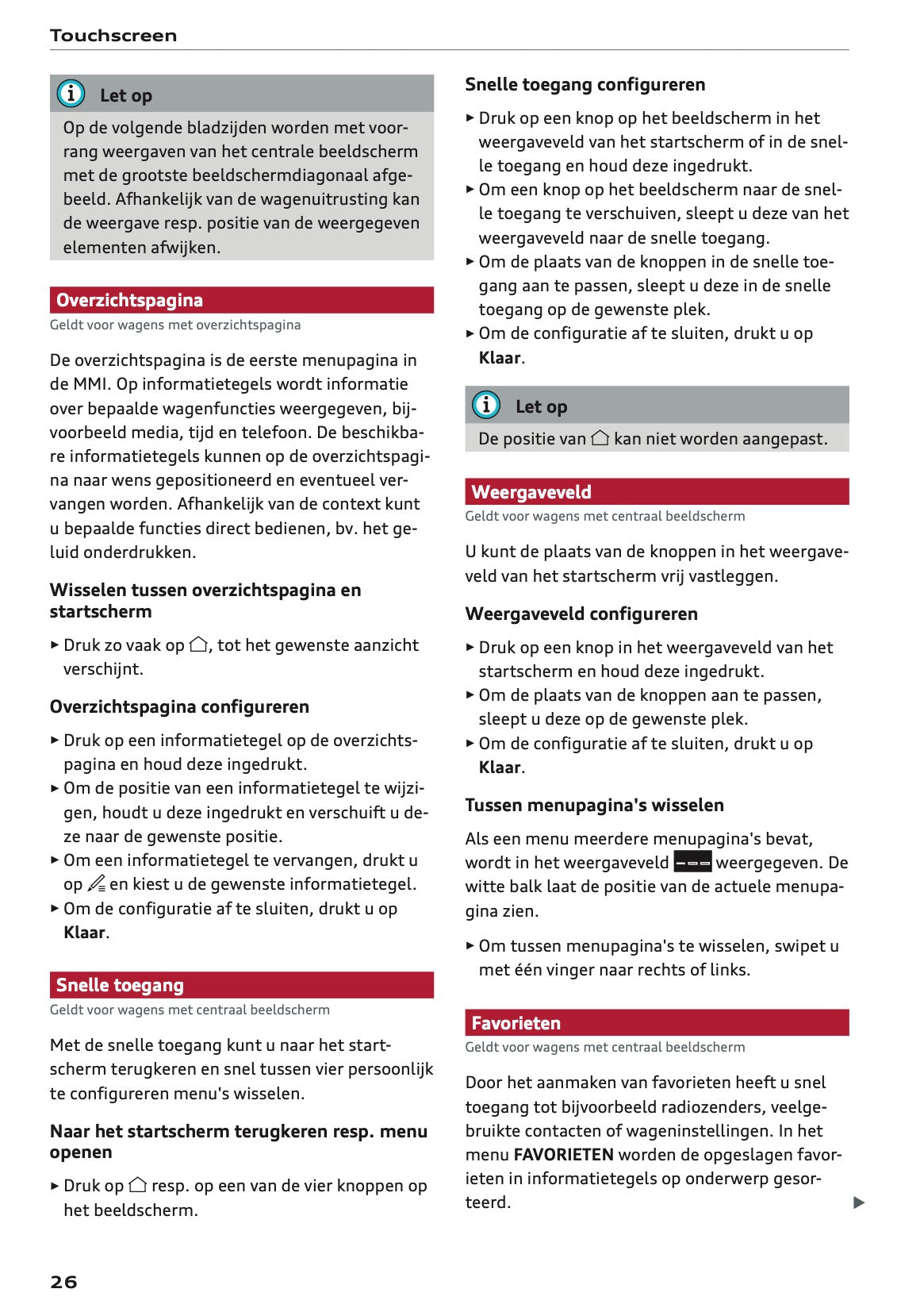 2020-2021 Audi Q3 Owner's Manual | Dutch