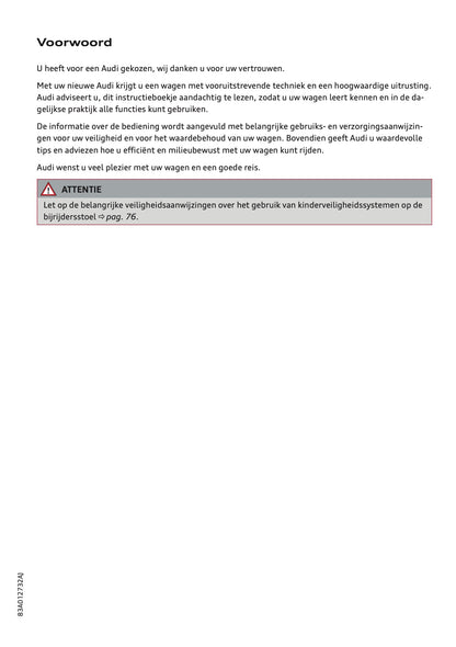 2020-2021 Audi Q3 Owner's Manual | Dutch