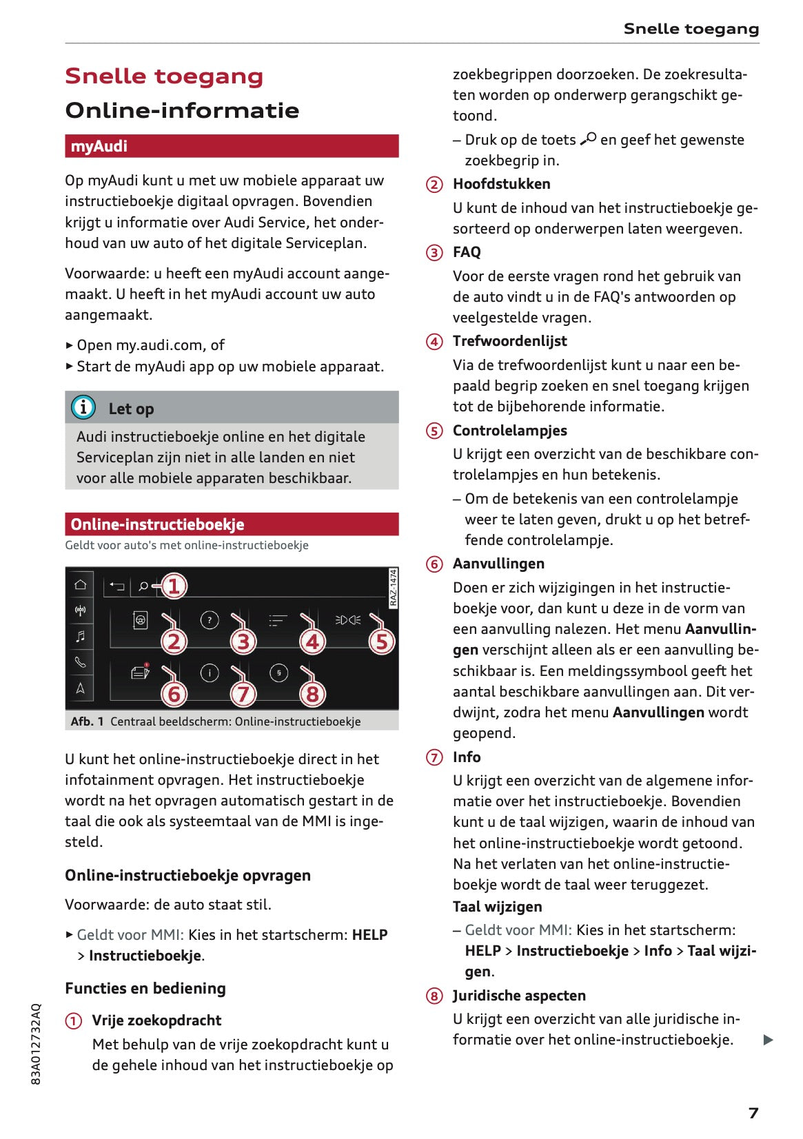 2023-2024 Audi Q3 Gebruikershandleiding | Nederlands