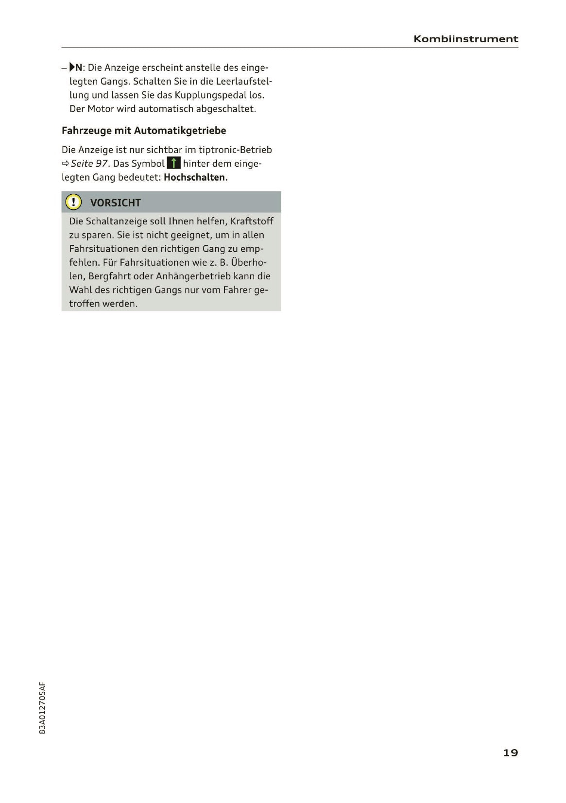 2019-2020 Audi Q3/RS Q3 Owner's Manual | German