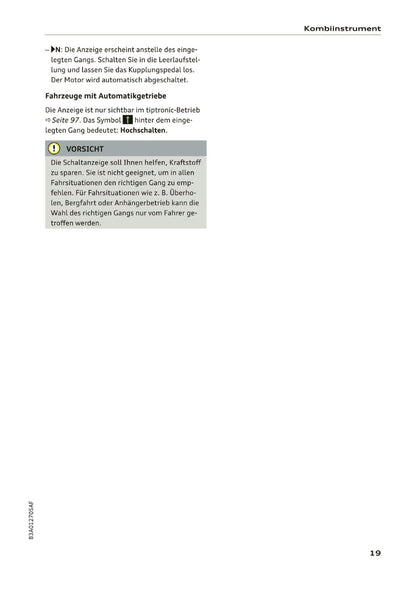 2019-2020 Audi Q3/RS Q3 Owner's Manual | German