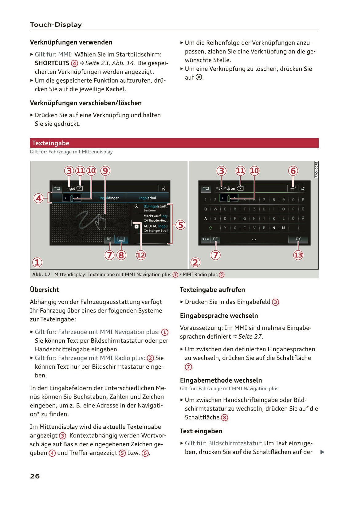 2019-2020 Audi Q3/RS Q3 Owner's Manual | German