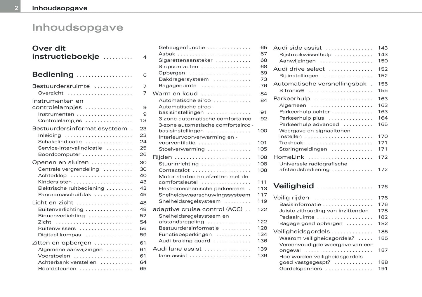 2009 Audi Q5 Gebruikershandleiding | Nederlands
