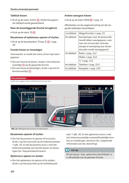 2019-2020 Audi Q5/S Q5 TDI Owner's Manual | Dutch