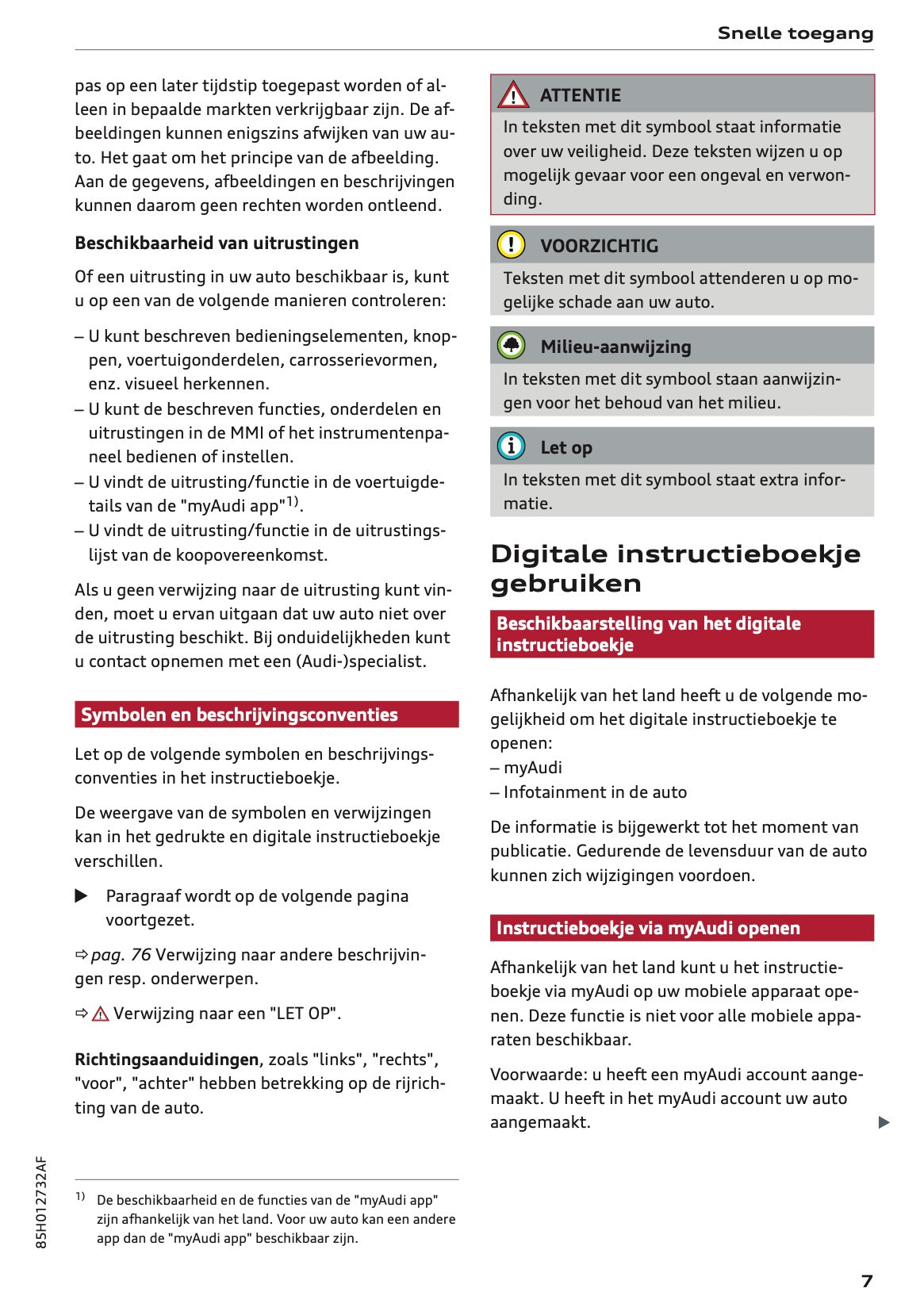 2025 Audi Q6 e-tron Gebruikershandleiding | Nederlands