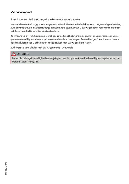 2020-2021 Audi Q7 Gebruikershandleiding | Nederlands