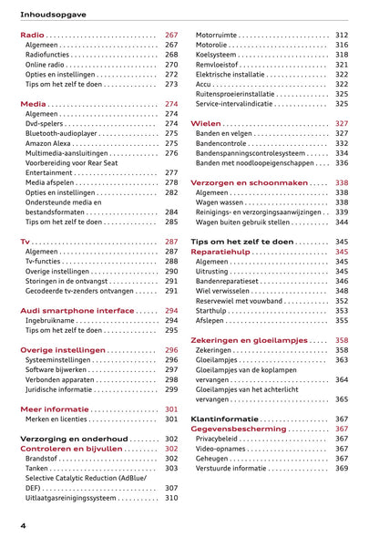 2020-2021 Audi Q7 Gebruikershandleiding | Nederlands