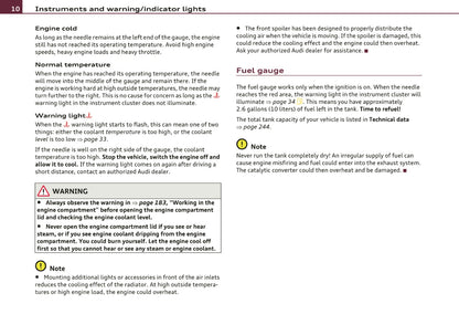 2010 Audi R8 Owner's Manual | English US