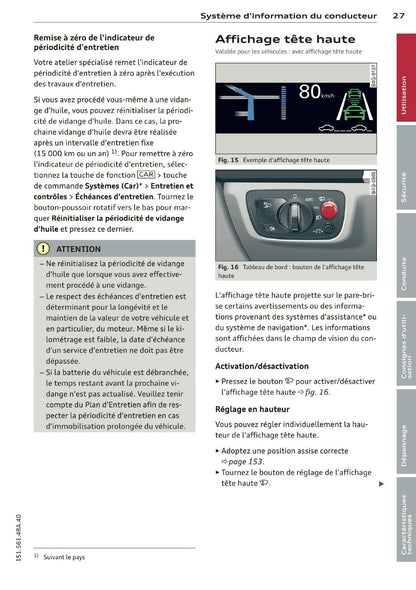 2014 Audi RS 6 Avant Owner's Manual | French