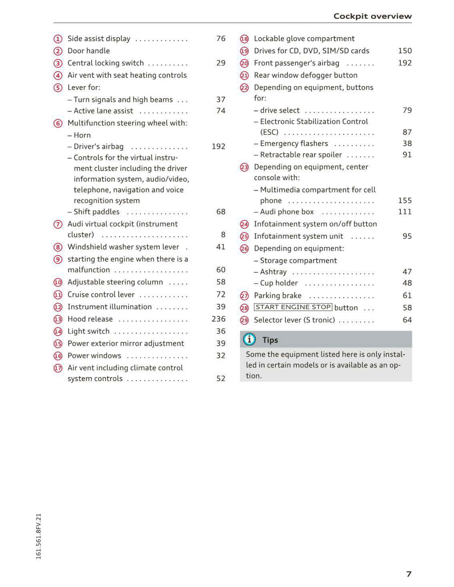 2016 Audi TT/TT Coupe Owner's Manual | English