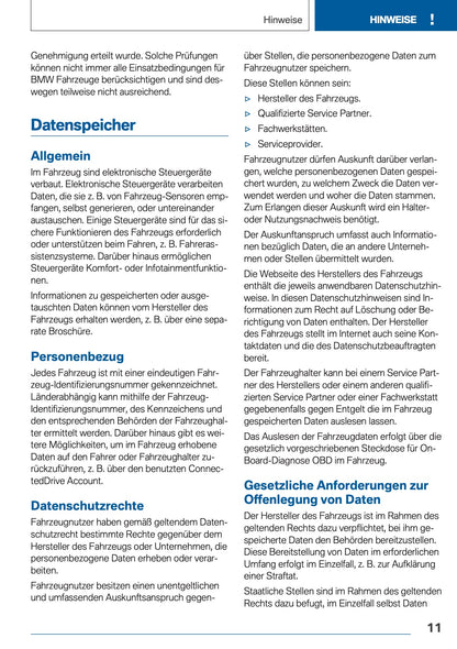 2018 BMW 5 Series Touring Owner's Manual | German