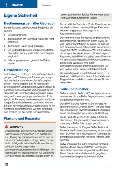 2019 BMW 5 Series Touring Owner's Manual | German