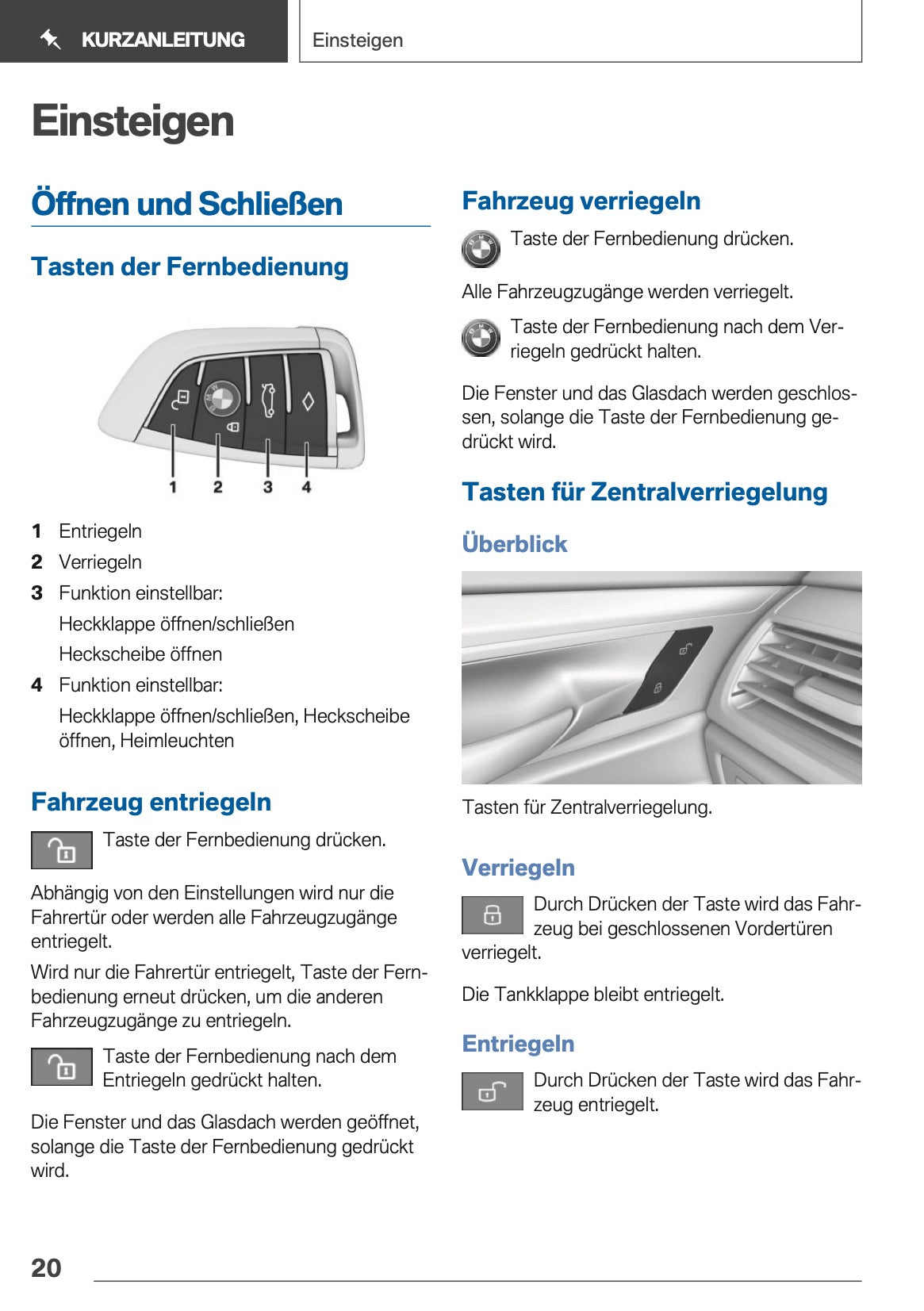 2019 BMW 5 Series Touring Owner's Manual | German
