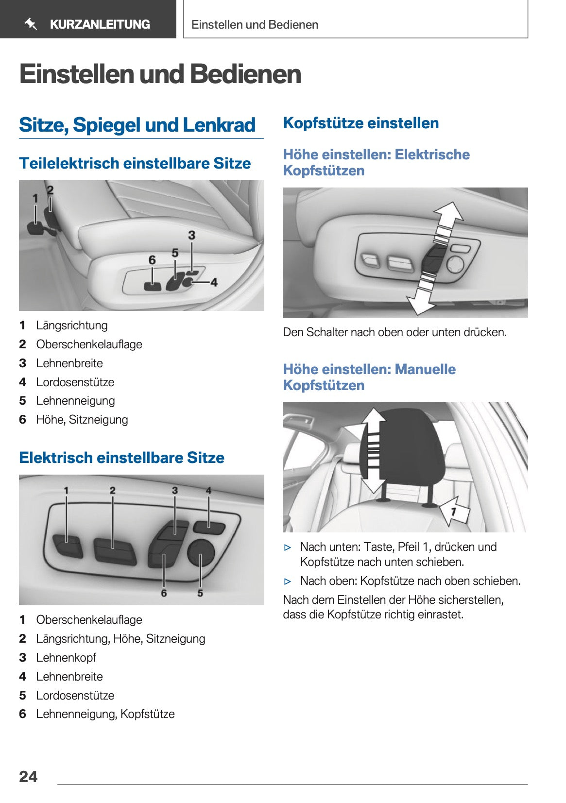 2019 BMW 5 Series Touring Owner's Manual | German