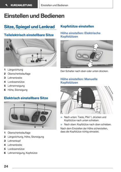2019 BMW 5 Series Touring Owner's Manual | German