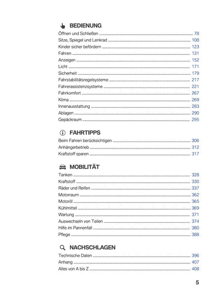 2019 BMW 5 Series Touring Owner's Manual | German