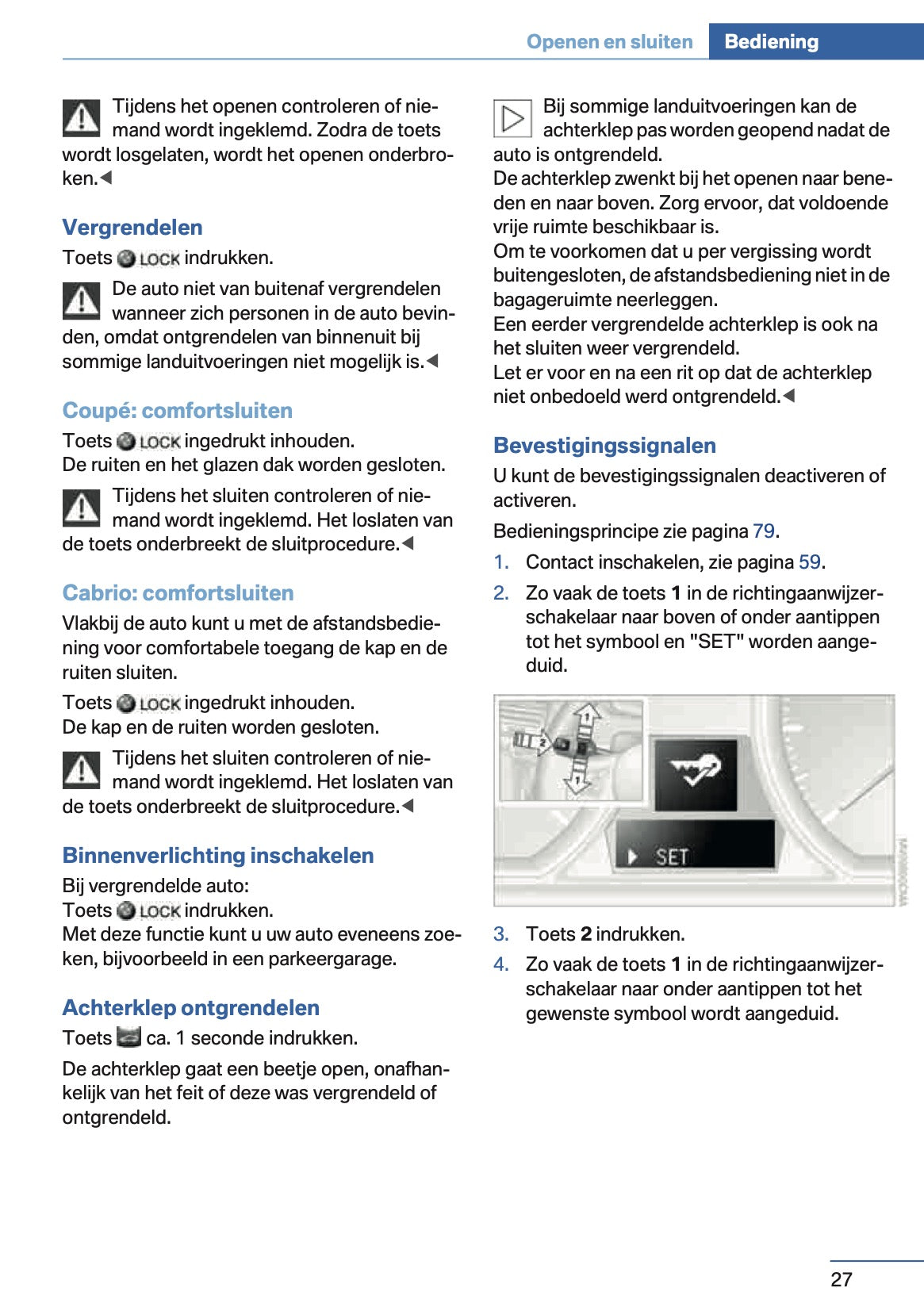 2014 BMW 1 Series Coupe/Convertible Owner's Manual | Dutch