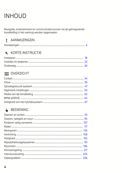 2022 BMW X1 Plug-in-Hybrid Owner's Manual | Dutch