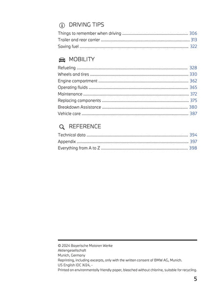 2025 BMW X1 Owner's Manual | English