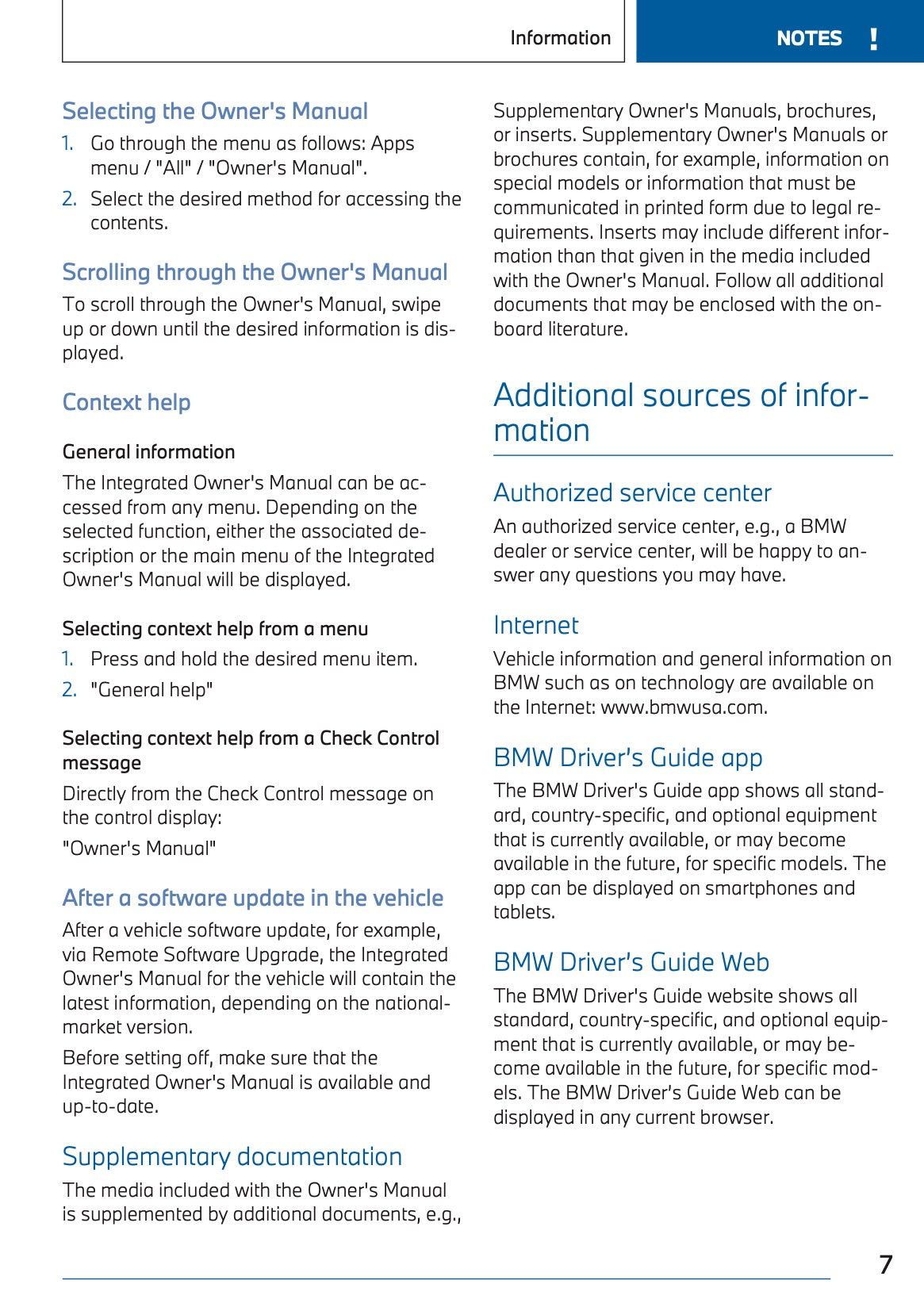 2025 BMW X1 Owner's Manual | English