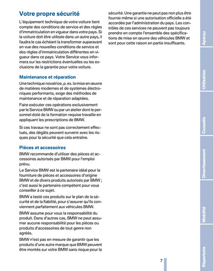 2011 BMW X3 Manuel du propriétaire | Français