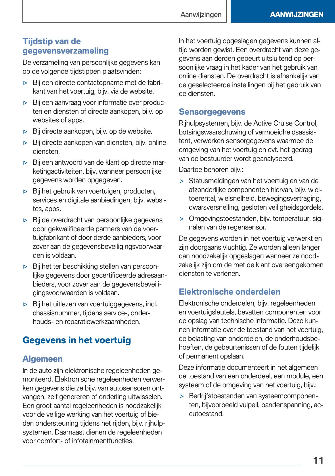 2020-2021 BMW X3 Owner's Manual | Dutch