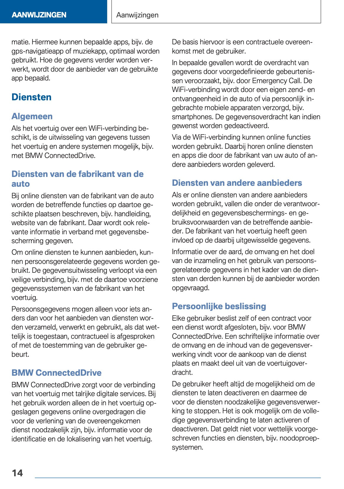2020-2021 BMW X3 Owner's Manual | Dutch