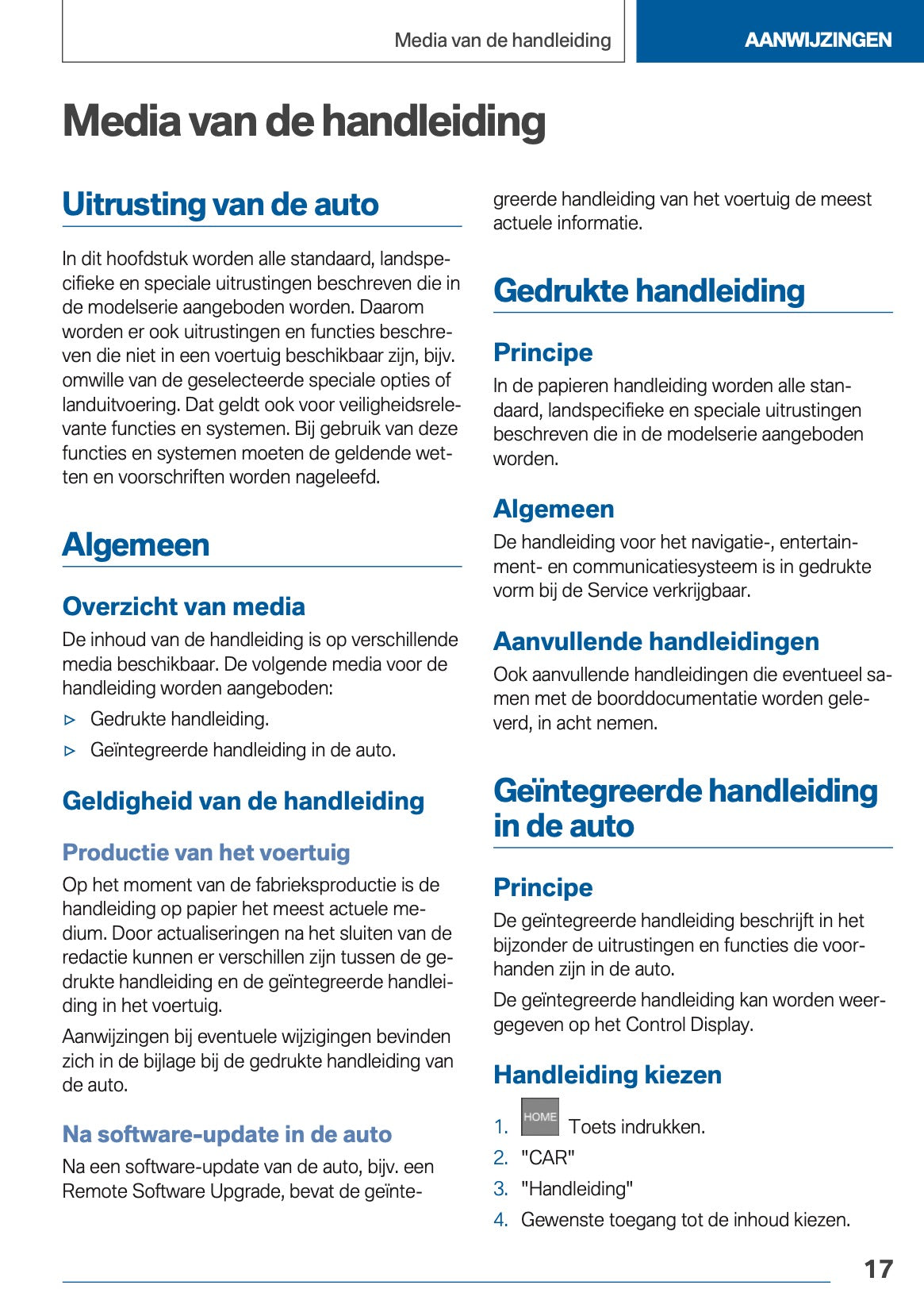 2020-2021 BMW X3 Owner's Manual | Dutch