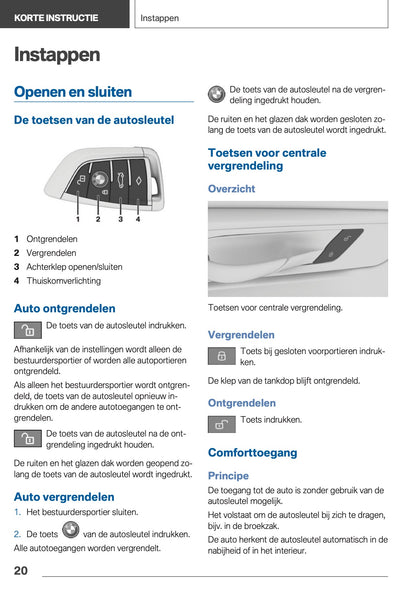 2020-2021 BMW X3 Owner's Manual | Dutch