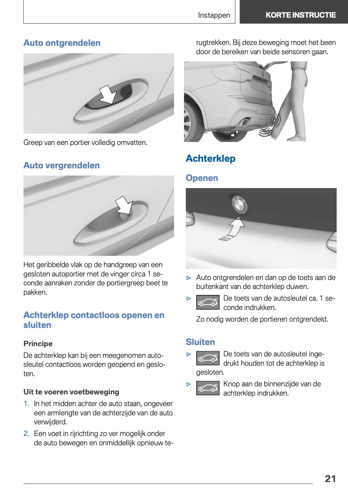 2020-2021 BMW X3 Owner's Manual | Dutch