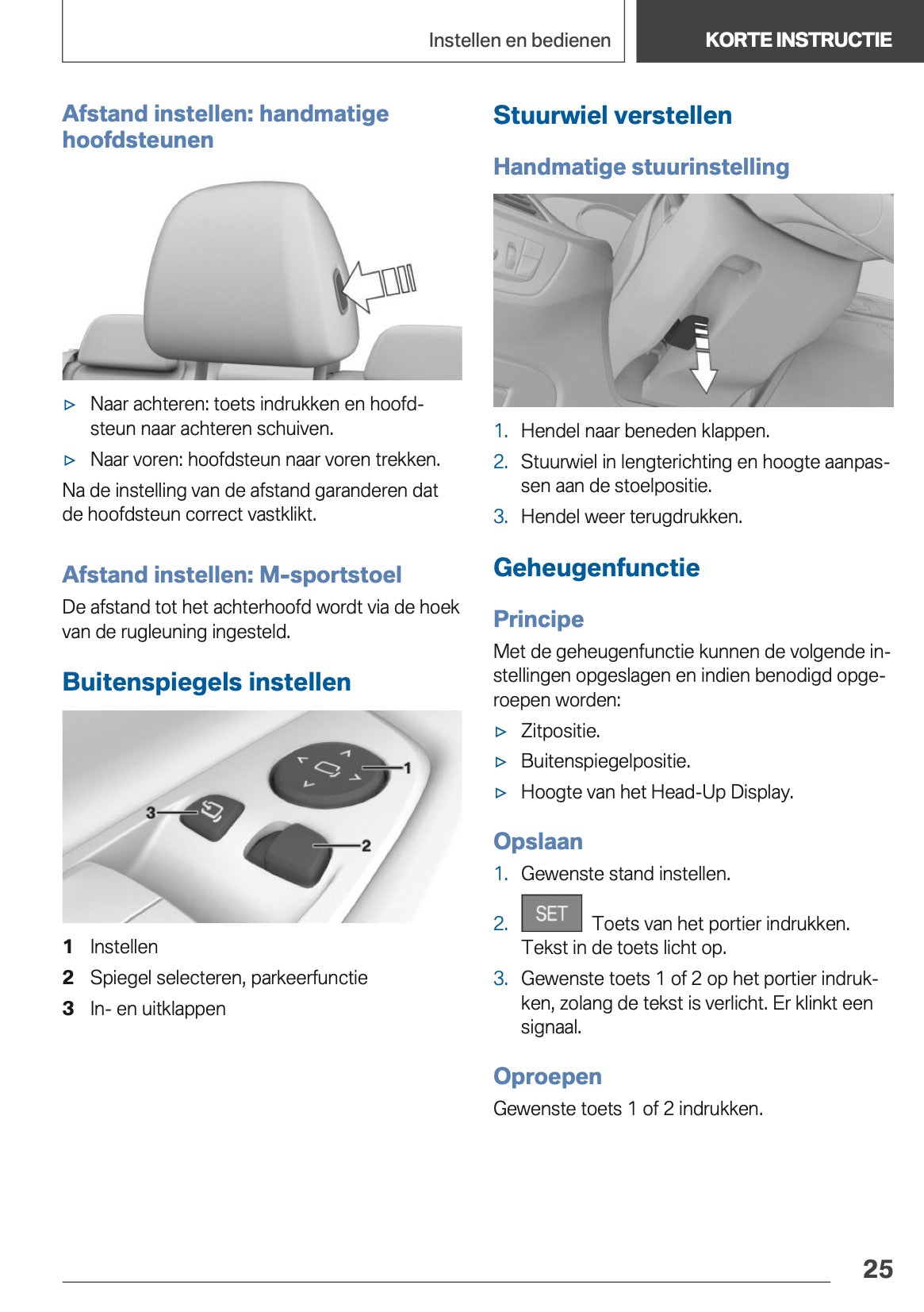 2020-2021 BMW X3 Owner's Manual | Dutch