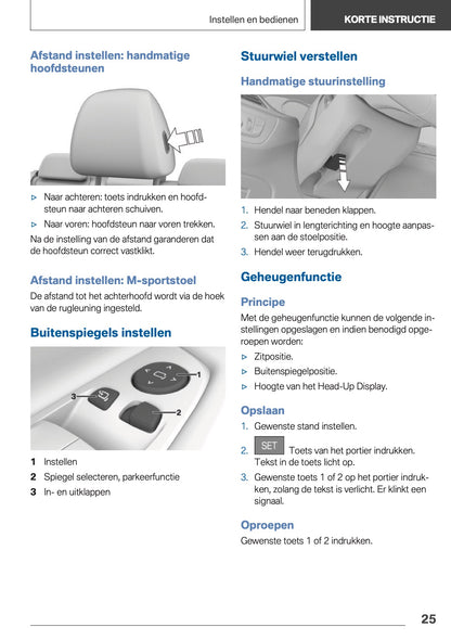 2020-2021 BMW X3 Owner's Manual | Dutch