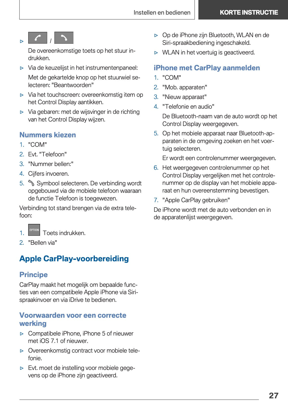 2020-2021 BMW X3 Owner's Manual | Dutch