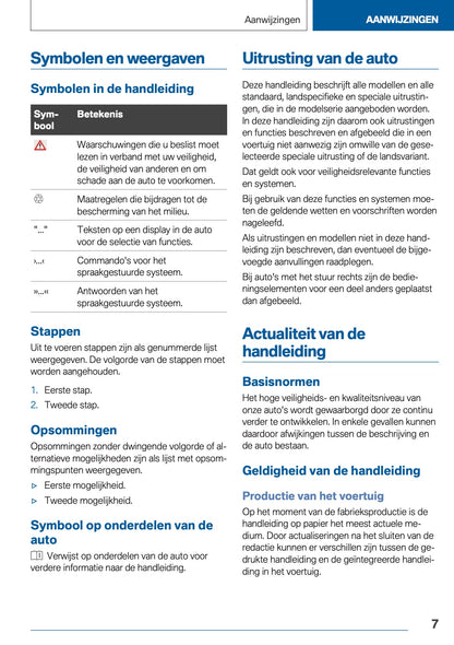 2020-2021 BMW X3 Owner's Manual | Dutch