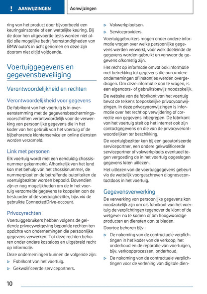 2023-2024 BMW X3 Plug-in-Hybrid Owner's Manual | Dutch