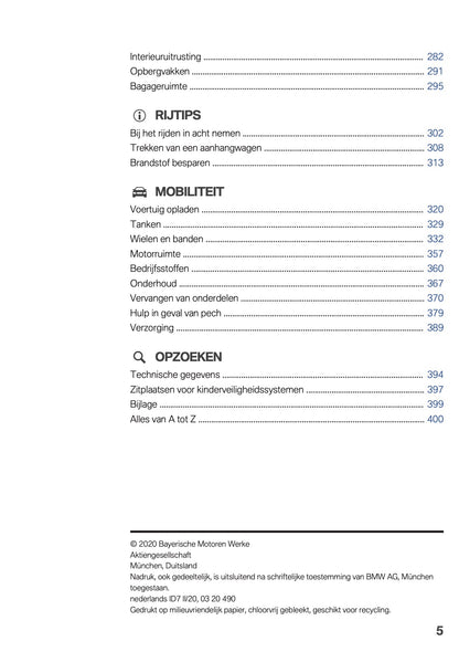 2020 BMW X3 Plug-in-Hybrid Gebruikershandleiding | Nederlands