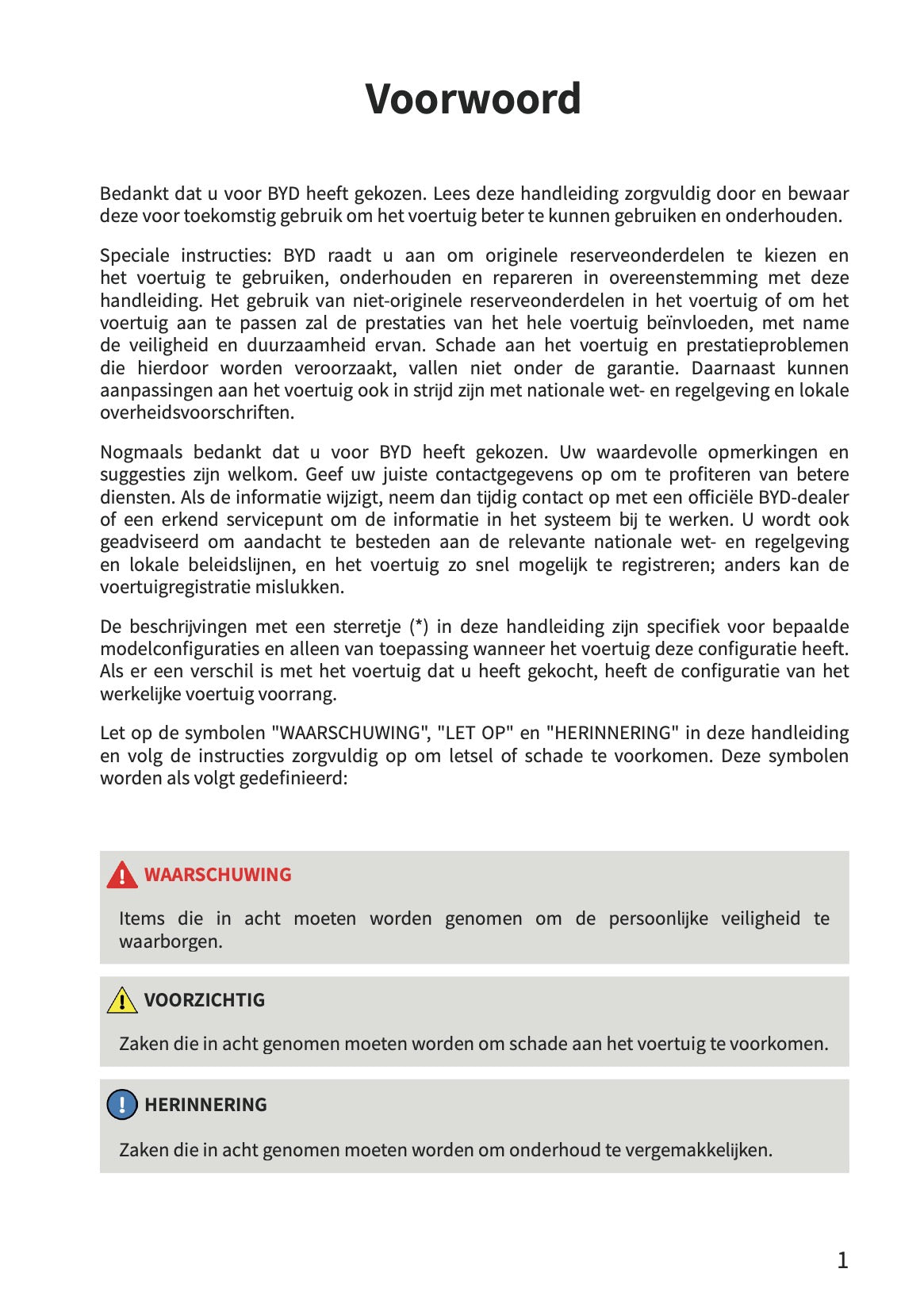 2026 BYD Dolphin G DM-i Gebruikershandleiding | Nederlands