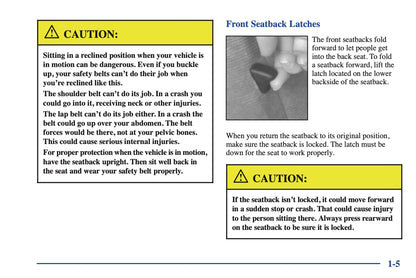 2000 Chevrolet Camaro Owner's Manual | English US