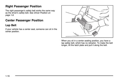 2005 Chevrolet T-Series Owner's Manual | English US