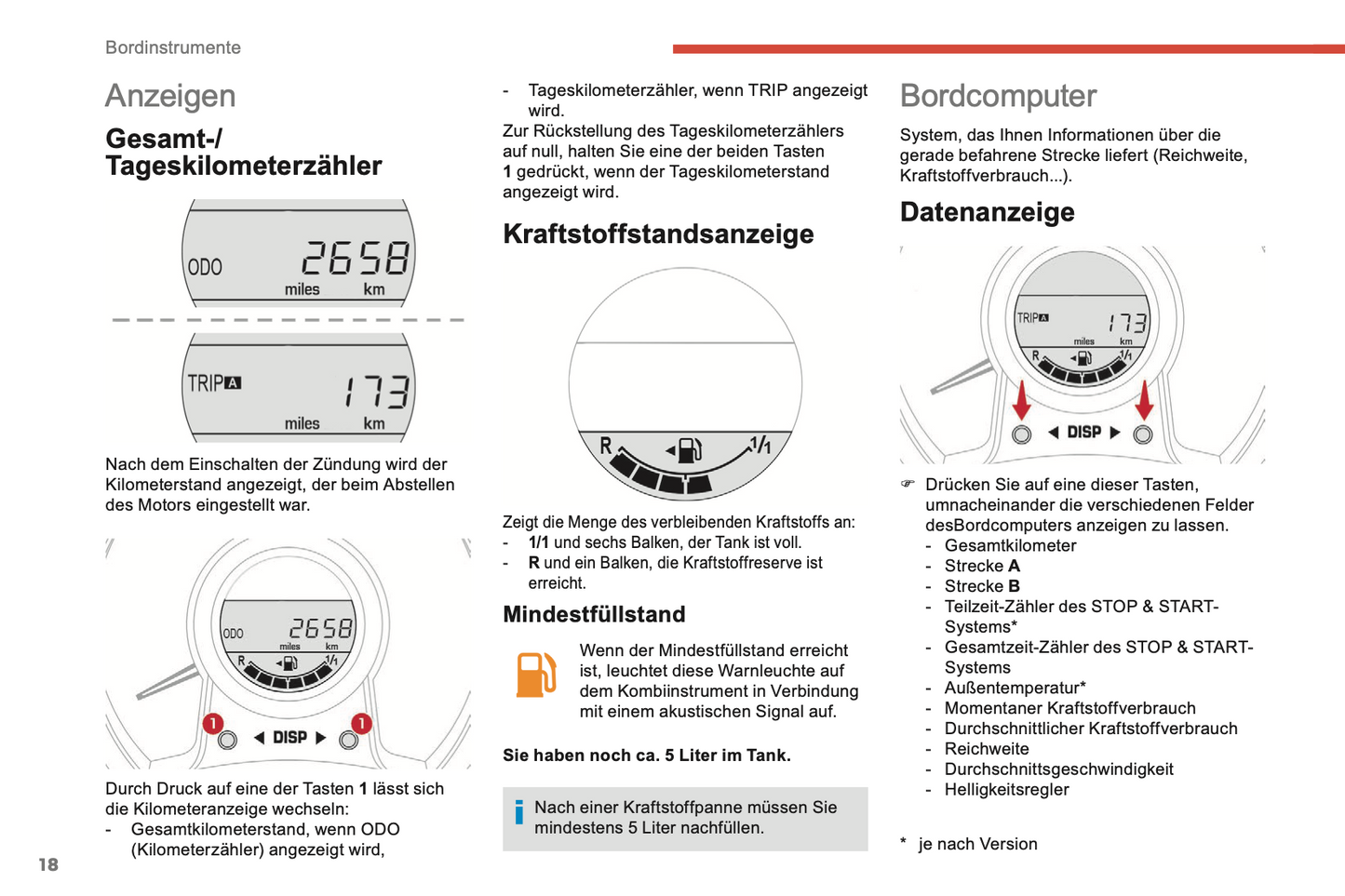 2018-2022 Citroën C1 Owner's Manual | German