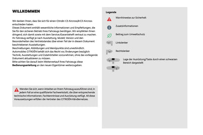 2024-2025 Citroën C3 Aircross Owner's Manual | German