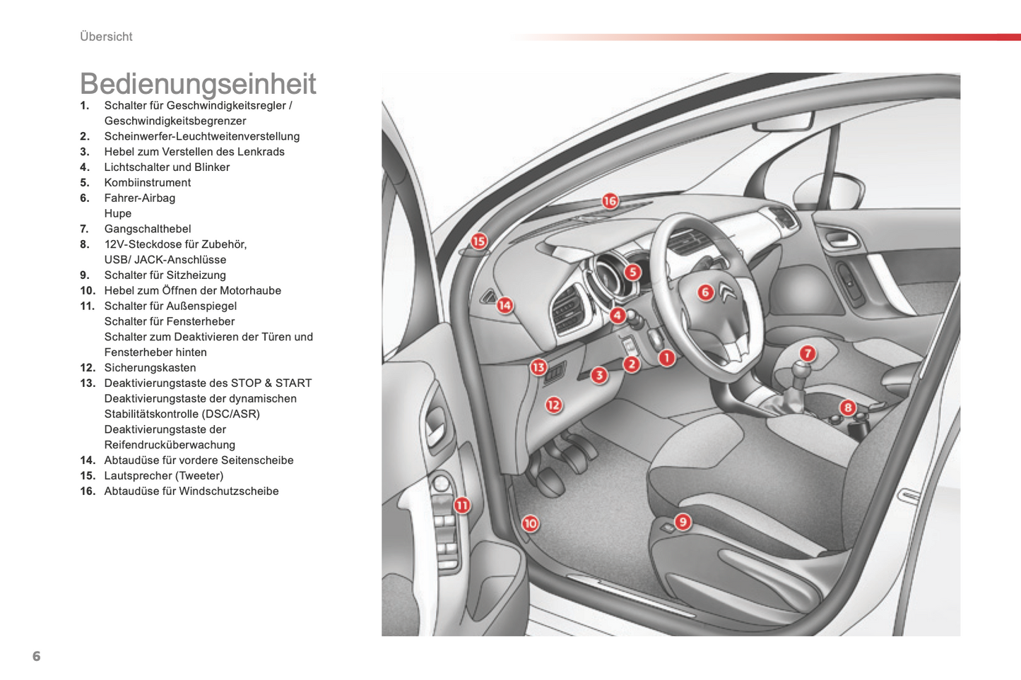 2014-2015 Citroën C3 Owner's Manual | German