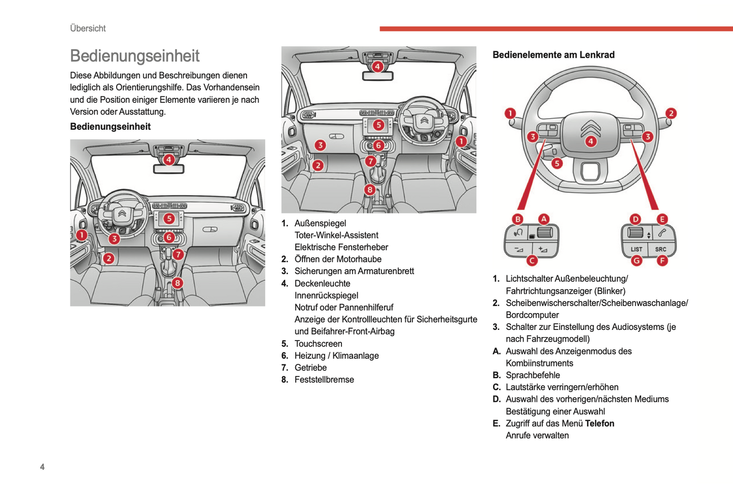 2022-2024 Citroën C3 Owner's Manual | German